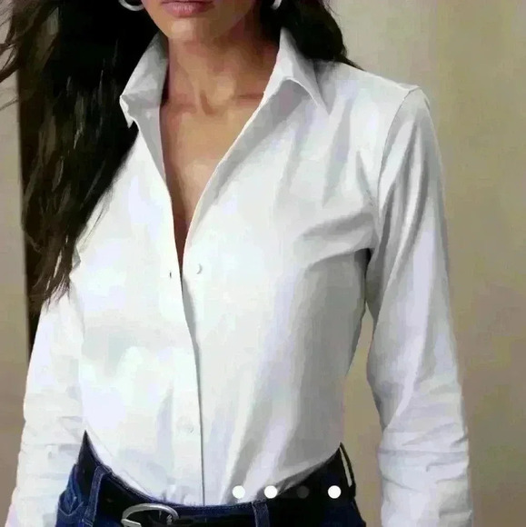 Banana republic black button up - Picture 2 of 3